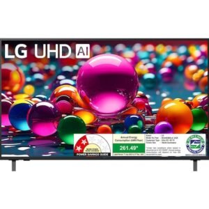 LG 164 cm (55) 4K UHD AI UA8200 Smart TV with α7 AI Processor Gen8, Filmmaker Mode with Dolby Atmos, 2025